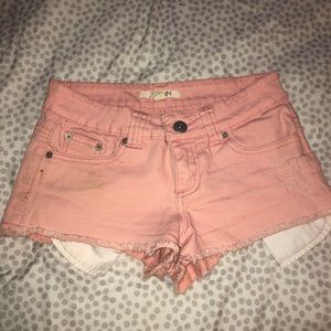 Forever 21 pink denim shorts